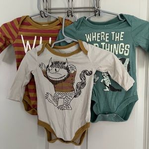 Where The Wild Things Are Bodysuits, 3-6m